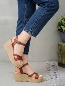 Women Platforms & Wedge Sandals - Brown - View 2