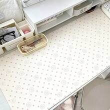 Japan Korean Cute Pink Dot Sushi Circle Pattern PU Leather Desk Mat, Large Waterproof Non-Slip Mouse Pad, Aesthetic Kawaii Table Protector For Office Desktop Decor, Laptop Writing Pad For Girls - View 4