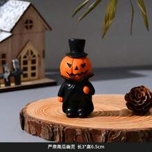 Halloween Pumpkin Man Vintage Atmosphere Home Decor Party Scene Props Gothic Style Holiday Ornament - Multicolor - View 6