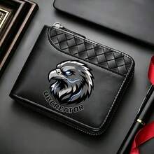 1pc Men's Luxury PU Wallet | Black, Zipper Closure, Multiple Card Slots, Large Capacity, Stitched Design - Perfect Gift For Father, Husband, Brother - Multicolor - View 29