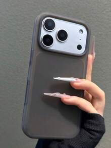 Matte Skin-Friendly Jelly Soft Phone Case Compatible With IPhone 17 Pro Max 17 Pro 17 16 15 Pro Max Ultra-Thin Liquid Silicone Shockproof Protective Back Cover - Black - View 3