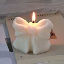 2pcs/4pcs3D Bowknot Shaped Scented Candle, Ins Style Handmade Aromatherapy Candle For Home Decor, Birthday & Holiday Gift - Bow - View 6