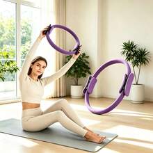 1pc Portable EVA Pilates Ring Yoga Resistance Circle, Home Fitness Equipment, Suitable For Full Body Shaping, Pelvic Floor Muscle Training, Inner Thigh Slimming And Back Firming - Multicolor - View 3
