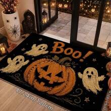 2D Flat, 1pc 2D Flat Halloween Bathroom Mat MicrofiberNon-Slip Mat, Wicked Witch Pattern, Imitation CashmereMaterial, Machine Washable, Halloween Decoration,Suitable For Kitchen, Bathroom, Shower, Can Be Given Asa Gift, 2D Flat - 5 - View 8