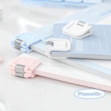 6/12pcs Planwith Multifunctional Colorful Mini Book Clips, Ins-Style Hanging & Standing Binding Clips, Convenient For Organizing Notes, Test Papers And Documents, Reliable Fasteners, Suitable As Back To School Gifts - Multicolor - View 8