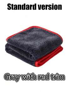 XXL Extra Large Microfiber Car Drying Towel With Twisted Loop Design - Ultra-Absorbent Thickened Technology For Cars, Trucks, Boats - Red & Gray Detail Cloth, Professional Appearance | High Absorbency Material - Car Cleaning Cloth - View 8