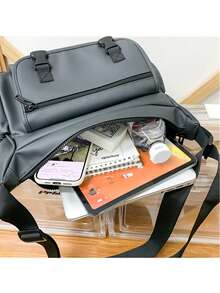 Versatile Large Capacity Men's Shoulder Crossbody Bag - Multicolor - View 9