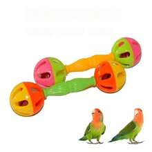 2pcs Random Color Parrot Rattle Bird Toy Bird Training Toy Hand Rattle - A+B - View 5
