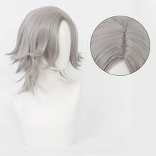 Yewell Grey And Pink Cosplay Wig Role-Playing Headgear Daily Series Japanese Cosplay Headgear Series Multi-Style Interpretation Of Cartoon Anime Suitable For Private Parties Daily Role-Playing Halloween - Grey - View 3