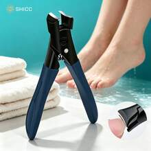 Stainless Steel Blade, Non-Slip Rubber Handle, Rust-Resistant And Durable; Firm Grip. Nail Clipper, Nail File And Nail Buffer. This Wide-Opening Nail Clipper Design Is Convenient To Use, Perfect For Thick And Hard Nails As Well As Toenails. - Blue - View 9