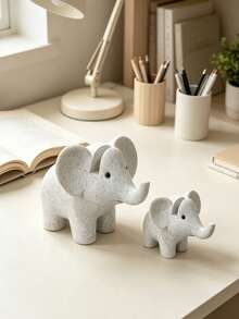 Cute Elephant-Shaped Stylish Eyeglasses Display Stand, Creative Elephant Eyeglasses Frame Ornament, Desktop Storage Rack, Elephant-Shaped Resin Eyeglasses Frame, Sturdy Eyeglasses Display Stand, Fun Resin Eyeglasses Storage Rack. - A - View 5