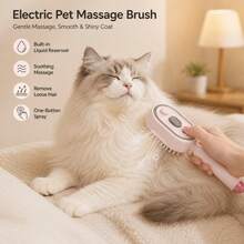 ENSSU 3-In-1 Electric Pet Grooming Brush With Massage, Aromatherapy Mist And 650nm Red Light Therapy, Anti-Static, Self-Cleaning, Detangles Hair And Nourishes Roots, Gift, Present, Celebration - Multicolor - View 11
