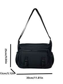 Versatile Large Capacity Men's Shoulder Crossbody Bag - Multicolor - View 3
