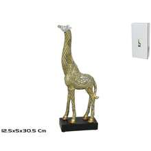 Decorative Resin Giraffe Figurine With Ornamental Details And Black Base, Elegant Sculpture For Living Room Or Bedroom Interior Decor, Dimensions 12.5x5x30.5 Cm - 1PC - View 9