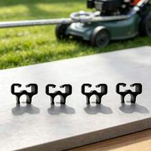 4pcs Universal Shaft Mower Line Fixer, Durable Mower Line Reel Storage Organizer, Outdoor Lawn Garden Electric Tool Accessories, Suitable For Yard Trimming Work - Black - View 4