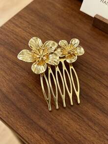 1/2/5pcs Gold Dandelion Side Hair Combs, Bridal Wedding Hair Accessories, Bridesmaid Updo, Party & Vacation Suitable - Multicolor - View 13