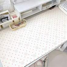 Japan Korean Cute Pink Dot Sushi Circle Pattern PU Leather Desk Mat, Large Waterproof Non-Slip Mouse Pad, Aesthetic Kawaii Table Protector For Office Desktop Decor, Laptop Writing Pad For Girls - View 12