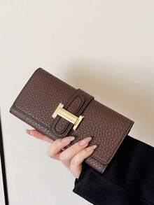 Brown APU Leather Women's Wallet - Brown - View 9