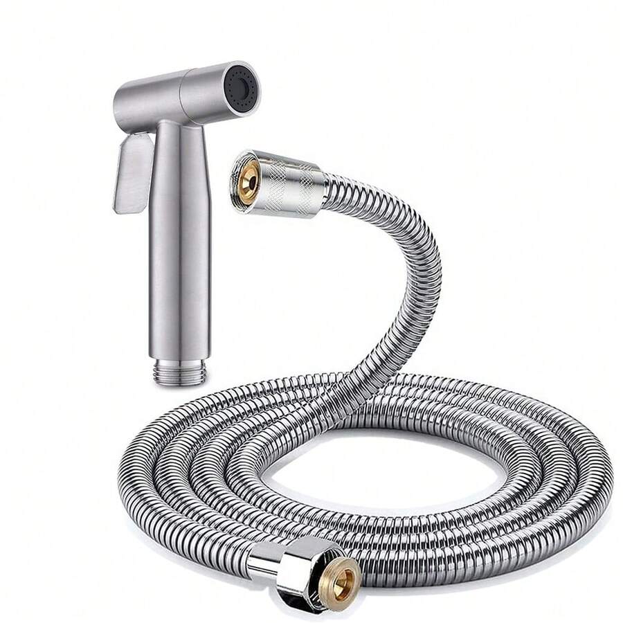 1 Hose+ Nozzle, Toilet Sprayer - Handheld Bidet Sprayer With 1.5m Hose, Perfect For Feminine Hygiene, Baby Cloth Diaper Cleaning, And Reducing Toilet Paper Waste