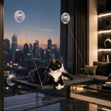 Cat Hammock Hanging Cat Bed Cat Nest Kitten Climbing Frame Sun Window Seat Bed Weight Capacity 15kg - one-size - View 7