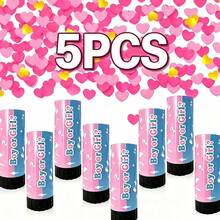 1/2/5pcs Colorful Confetti Poppers, Pressure Spring Powder Blue Confetti Cannon, Home Atmosphere Prop, Suitable For Wedding, Christmas, Halloween Party, Back To School, Graduation And Various Atmosphere Scenes. Confetti Launcher/Atmosphere Prop. - Multiple Styles - View 15