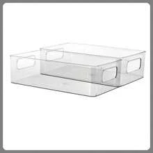 1/2/3pcs Grafted Eyelash Storage Box, Desktop Multi‑Functional Transparent Visible Display Organizer Box, Jewelry & Cosmetic Storage, Makeup Brush Holder, Perfume Storage Case, Ideal Women Gift, Christmas Holiday Present - Multicolor - View 8