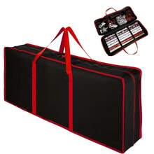 Christmas Gift Packaging Storage Box With Storage Function - Large Capacity Plastic Storage Bin With Lid, 32.28x13.39x5.12 Inches, With Lid And Label Compartments, For Packaging, Gift Wrapping Storage - Multicolor - View 10