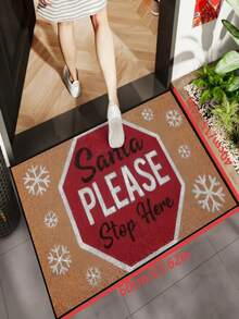 1pc New Cute Christmas Snowflake Letter Floor Mat, Suitable For Living Room, Bedroom, Indoor - Machine Washable - Flannel Material, Delicate Texture, Skin-Friendly, No Pilling, Easy Care, Odorless - Perfect For Home Decor, Room Decor, Living Room Rug, Bedroom Rug, Bathroom Rug, Kitchen Rug, Area Rug, Hotel Decor - Area Rug, All Season - Multicolor - View 15