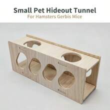 1 Set Double-Layer Slide Hamster & Guinea Pig Castle House, Selected Double-Layer Hamster House, Small Animal Habitat Decoration Cage Accessory, Universal Small Pet House Double-Layer Castle Shaped Cage Toy, Double-Layer Structure Design With Upper And Lower Activity Space, Fun Climbing Interaction, Guinea Pig Castle Shaped Multi-Pet Applicable Scene - A - View 9