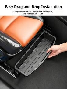 ABS Material Car Seat Under Storage Box, Suitable For Most Car Models, Can Organize Front And Rear Seat Space, With Hidden Tray, Efficiently Store Car Supplies, Can Be Used As Car Storage Rack - Multicolor - View 7