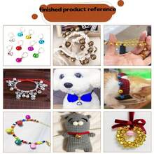 100pcs 6mm/8mm/10mm/12mm Decorative Bells DIY Handmade Holiday Decoration Dog Collar Accessories Phone Strap Accessories - Bell - View 3