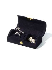 Portable Velvet Mini Jewelry Box, Fits Easily In Bag, Perfect For Travel And Storing Rings, Earrings, Pendants, Etc., Jewelry Box - 1 - View 10