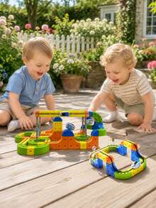 Electric Train Set For Kids,Boys Toys,Montessori Toys,Kids Toys,Train Toys,Toys,Games,Train Track,Marble Run,Toys,Christmas,Car Track,Montessori Toys - Multicolor - View 4