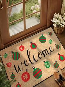1pc New Cute Christmas Candy Letter Rug, Suitable For Living Room, Bedroom, Indoor - Machine Washable - Flannel Material, Soft Texture, Skin-Friendly, No Pilling, Easy Care, Odorless - Perfect For Home Decor, Room Decor, Living Room Rug, Bedroom Rug, Bathroom Rug, Kitchen Rug, Area Rug, Hotel Decor - Area Rug, All Season - Multicolor - View 5