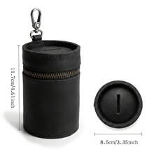 1pc Handmade Coin Purse For Car And Home, Zipper Coin Holder For Car Cup Holder, Loose Change Organizer And Small Item Storage Pouch, Car Accessories Gift - Multicolor - View 9