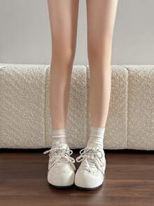 Women's Thick Sole Casual Running Shoes For Daily Wear - White - View 3