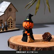 Halloween Pumpkin Man Vintage Atmosphere Home Decor Party Scene Props Gothic Style Holiday Ornament - Multicolor - View 7