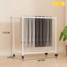 360° Rotating Hexagonal Heavy Duty Rolling Clothes Drying Rack With Wheels, Strong Load-Bearing Capacity, Stylish Design, Multiple Options, Space-Saving, Sturdy Metal Floor-Standing Multi-Bar Drying Rack, Suitable For Bedroom, Balcony, Room, Dorm, Hotel, Holiday Gift - Multicolor - View 4