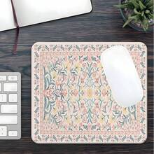 Pink Floral Pattern Desk Mat, Non-Slip Rubber Bottom, Fine Stitched Edges, Can Be Used As Mouse Pad, Study Mat, Keyboard Pad, Multiple Sizes Available, Ideal Holiday Gift - Computer Keyboard Pad, Laptop Pad, Suitable For Gamers, Office Workers And Students - View 4