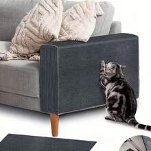 Cuttable DIY Self-Adhesive Cat Scratching Mat, Wear-Resistant Anti-Scratch Furniture Protector Pad, Easy To Install, For Sofa, Door, Table & Chair, Pet Holiday Gift - one-size - View 9