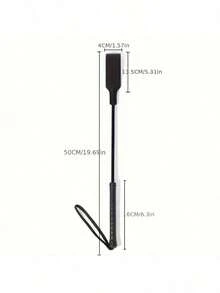 1pc Set Outdoor Extreme Sports Horse Riding Whip, Super Durable Horse Riding Whip, Essential Daily Horse Riding Equipment, Equestrian Whip, British Style Horse Riding Aid, Synthetic Leather Material, Good Flexibility, Suitable For All Riders - Black - View 3