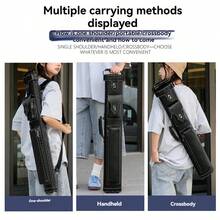Billiards 6-Hole 2x4 PU Cue Case - 1/2 Split Cue Stick Storage, Handheld/Over-The-Shoulder Carry, Easy-Clean, Large-Size Ideal Holiday Gift For Billiards Enthusiasts, Cue Storage - Multicolor - View 8