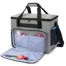 1pc Large Capacity Thick Fabric Sewing Machine Storage Bag With Elastic Mesh Pocket, Suitable For Brother, Singer And Other Home Sewing Machines, Portable Sewing Machine Storage Bag - Craft Supplies Storage Bag - Multicolor - View 5
