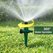 360 Degree Rotating Automatic Sprinkler - Dual-Use Adjustable, Suitable For Lawn, Farmland And Greenhouse Irrigation - Greenhouse Sprinkler | Dual Nozzle | Wide Application, Lawn Sprinkler, Garden Supplies, Gardening, Outdoor Garden Decor, Home, Autumn Home Decor, Wedding Decor, Flower Pot Care Tools, Wedding Supplies, Halloween Party Supplies, Plant Accessories Tools, Halloween Party Decor, Halloween Party, Home Decor And Accessories, Gardening Supplies, Halloween Decor, Halloween Decorations, Halloween Home Decor, - Multiple Styles - View 2
