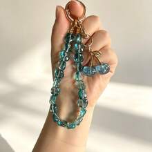 Cherry Car Keychain, Asymmetrical Square Twisted Bead Car Key Chain, Outdoor Anti-Loss Keychain, Small Gift For Others - A - View 13