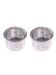 Rust-Proof Mesh Design - Stainless Steel Sink Strainer With Handle - Easy To Prevent Clogging, Suitable For Kitchen And Bathroom Sinks - Perfect For Draining Fruits And Vegetables - SILVER - View 14