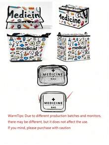 Clothing And Medicine Storage Box With Transparent Storage Bag, Creative TNT Fun Storage Box, Foldable Large Capacity Home Clothes Storage Organizer With Lid, Zipper Storage Box, Quick-Pull Foldable Bag, Blanket Organizer Bag, Bathroom Storage Box, Home Gift, Guest Room Storage, Wardrobe Organizer Box, Household Essential, Moving Day Must-Have, Dorm Storage, Back To School Gift, Perfect Gift - Multicolor - View 9