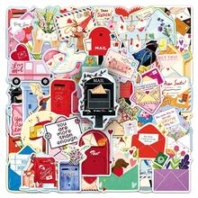 50pcs Cartoon Fairy Tale Letter Stickers Cool Room DIY Waterproof Decoration Suitable For Mobile Phone Computer Wall Skateboard Water Cup Window,Teens Durable Small Gift - Multicolor - View 7