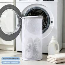 Slouchy Shoe Washing Bag Polyester Sandwich Fabric Laundry Dedicated Anti-Deformation Shoe Protection Wash Bag - Gray - View 1