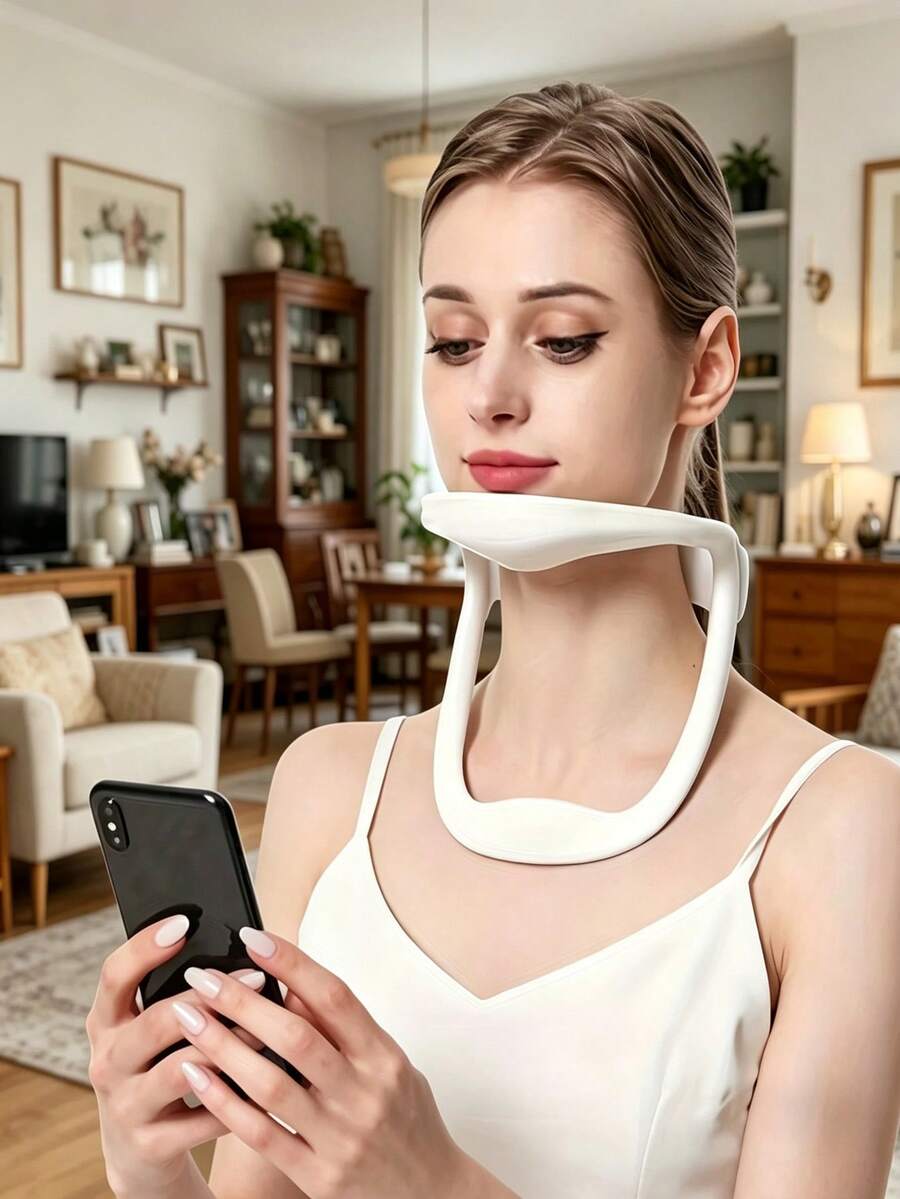 Neck Support Pillow + 2pcs Cleaning Wipes, Ergonomic Design, Suitable For Office, Lightweight, Ideal For Home And Office Long-Term Sitting, Desktop Use, Perfect Choice For Those Facing Screens For Extended Periods - Multicolor - View 1